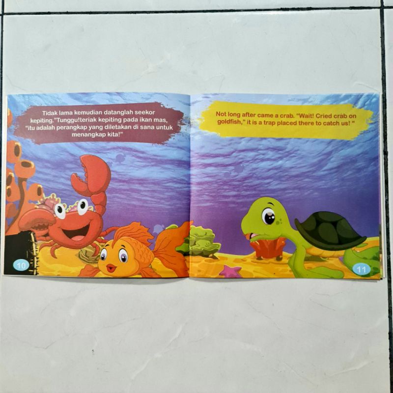 FULL COLOR BUKU CERITA ANAK BERGAMBAR - SERI FABEL INSPIRATIF - BILINGUAL INDONESIA INGGRIS