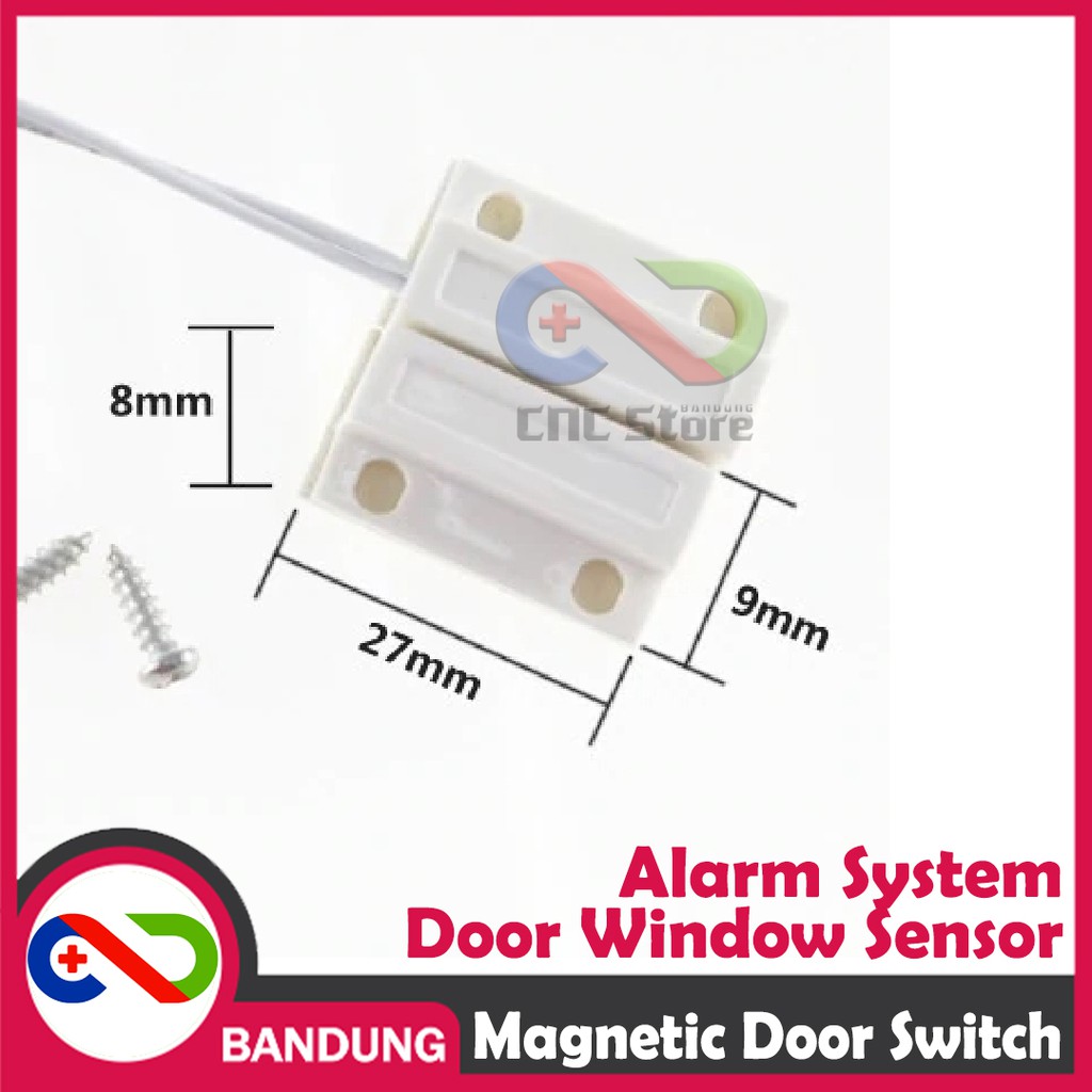 WINDOW/DOOR MAGNETIC SWITCH SENSOR ALARM 2 WIRE SAKLAR MAGNET