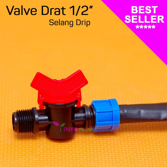 Valve / Kran Drat 1/2" Selang Drip