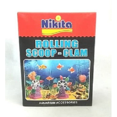 Pajangan Aquarium Rolling SCOOP CLAM Ornamen Aksesoris Hiasan Akuarium