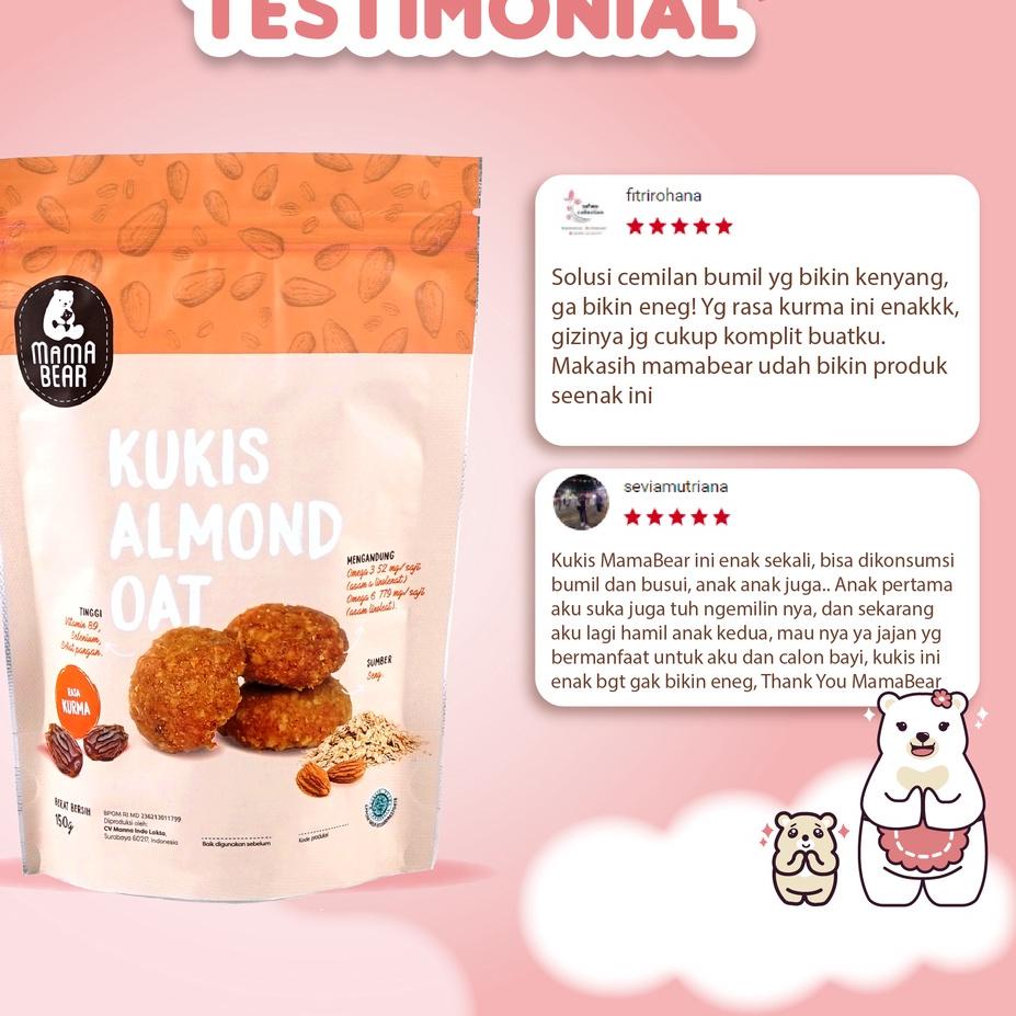 

COD✔️MamaBear Kukis Almond Oat rasa Kurma - Dairy Free | Pelancar ASI | ASI Booster|SQ7