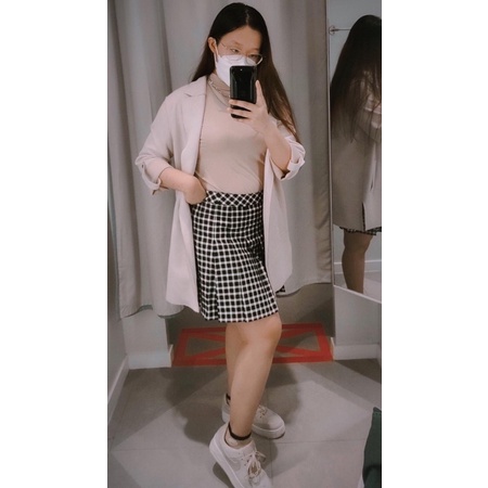 PRELOVED STRADIVARIUS LONG LOOSE-FITTING TRENCH COAT JAKET BLAZER SUEDE