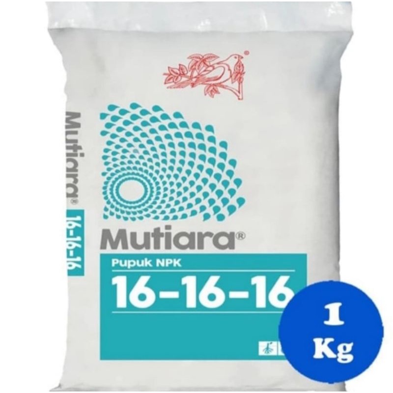 Pupuk NPK Mutiara 16-16-16 Meroke Kemasan 1000 Gram