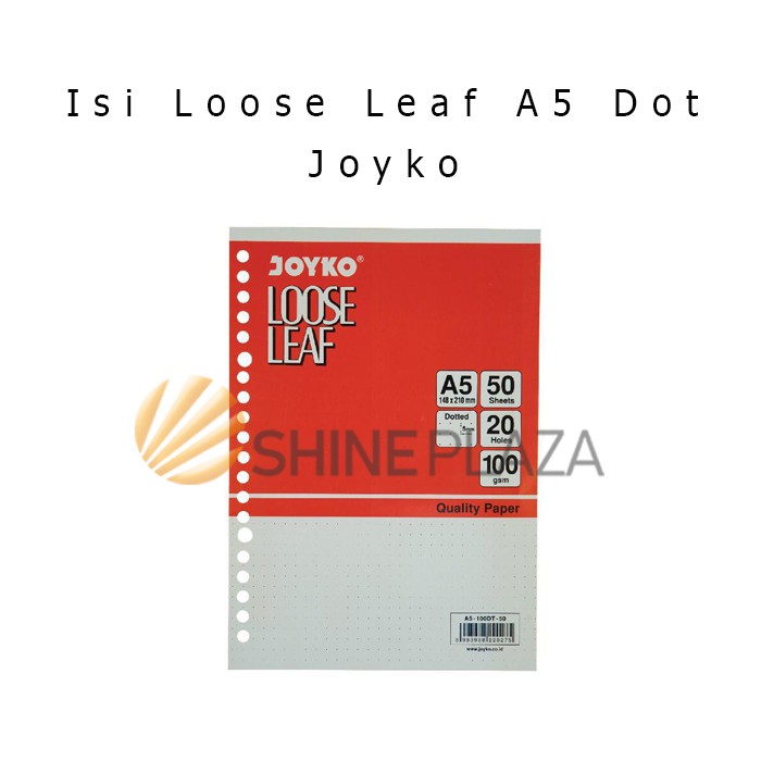 

Promo Isi Loose Leaf Dot 100gr - Isi Binder Dot A5 Joyko Murah