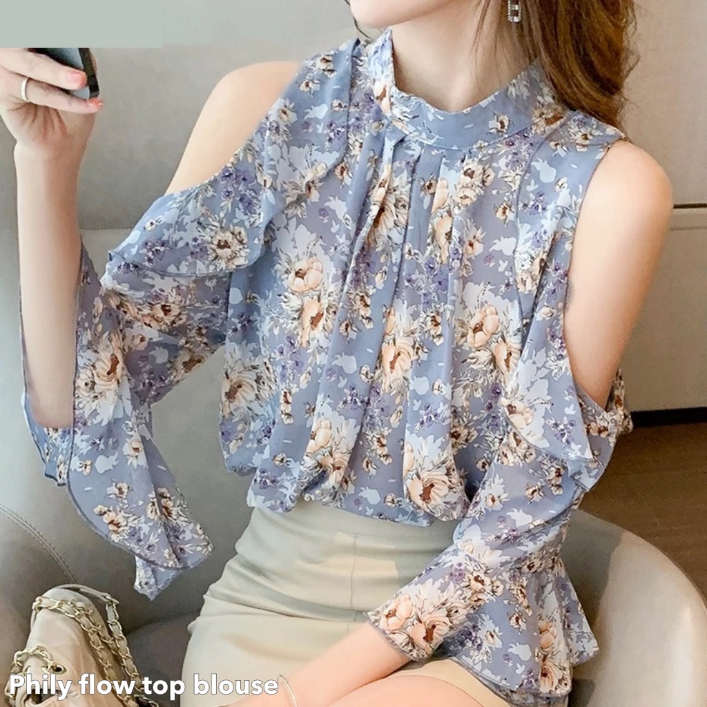 (ORIGINAL IMPORT) Phily flow top blouse -Thejanclothes