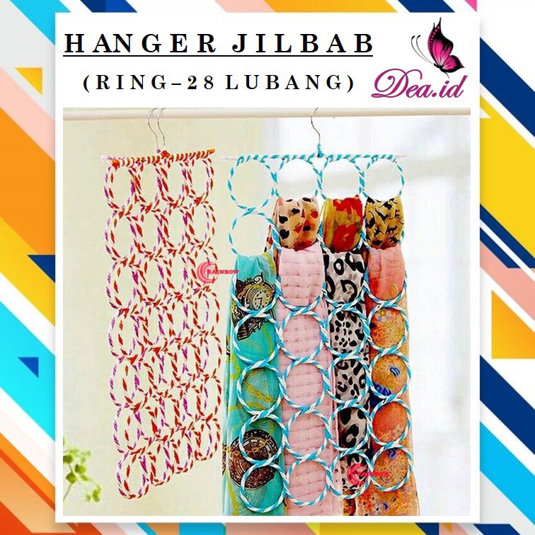 [DEASHOP] [Decoration] Ring jilbab gantung rak jilbab gantung ring rak jilbab ring 28 lubang