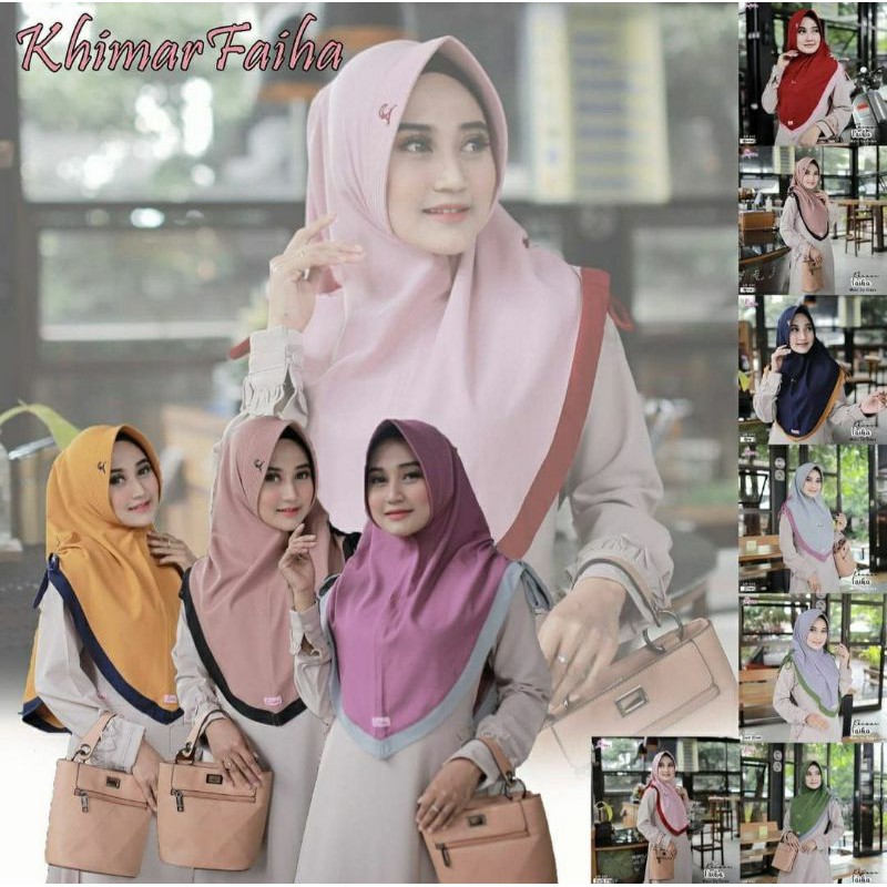 Bergo Faiha Abika/abika hijab/hijab instan/hijab serut