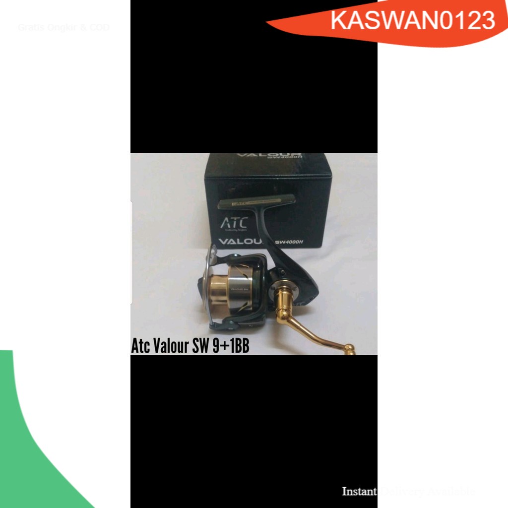 COD FISHING REEL ATC VALOUR 4000 SW H TERLARIS GARANSI