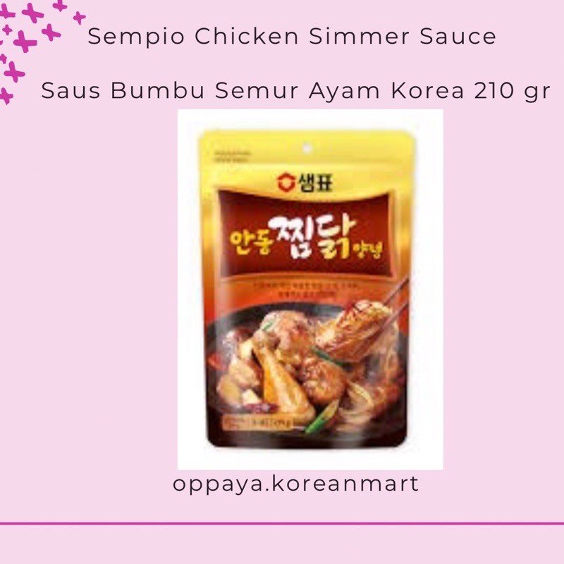 

SEMPIO CHICKEN SIMMER SAUCE - SAUS BUMBU SEMUR AYAM KOREA 210GR