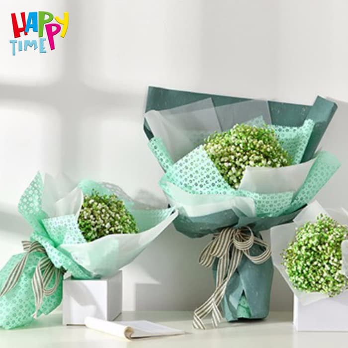 

KADO PERNIKAHAN KERTAS BUNGA(1PACK)/FLOWER WRAP/PEMBUNGKUS BUNGA WATERPROOF LY ADWA WAW