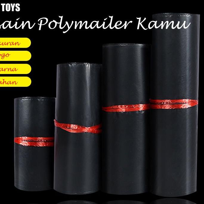 

◌ Kantong Plastik Polymailer / Plastik Packing PE 20X40CM Hitam Glossy [100PCS] Tebal ♗