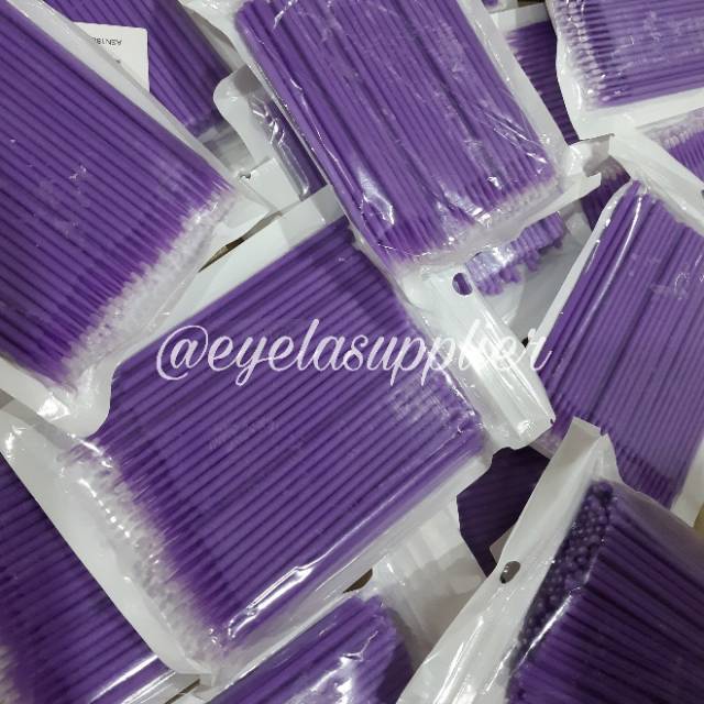 100 pcs Microbrush microbud dental eyelash extension lashlift sikat mikro spolie disposal