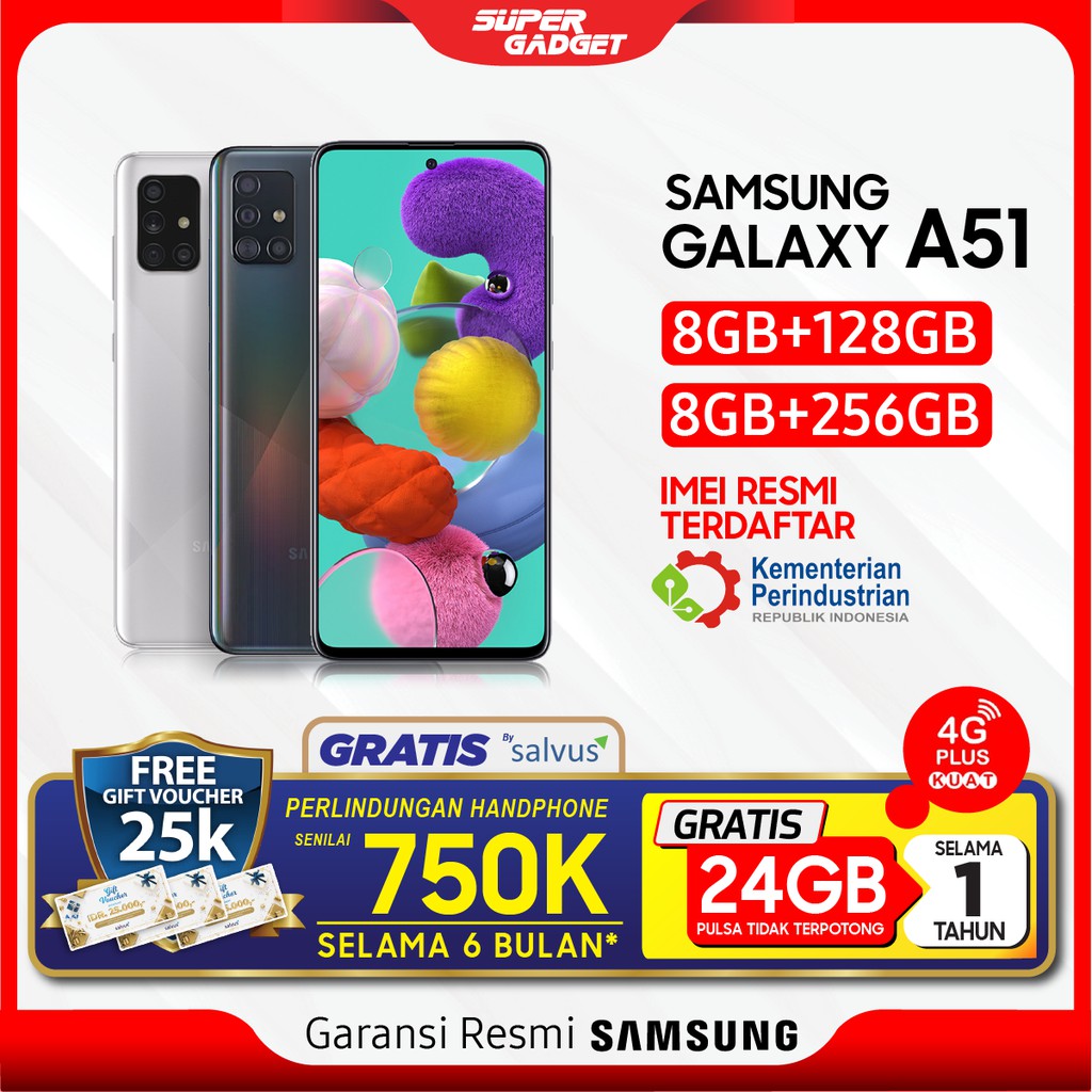 Samsung A51 8/128 GB Galaxy Amoled RAM 8 ROM 128 Murah