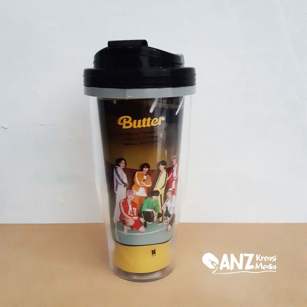 Tumbler BTS BUTTER - Merchandise Botol Minum KPOP Murah