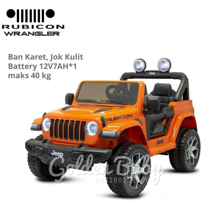 mobil mainan anak aki jeep rubicon wrangler lisensi