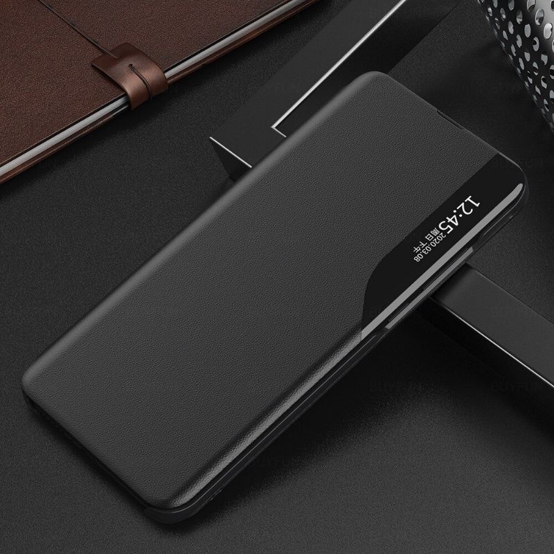 Original Flip Case Leather Clear View Oppo Reno 6 5G 2021 Casing Cover Protector Hp Reno6 Flipcover