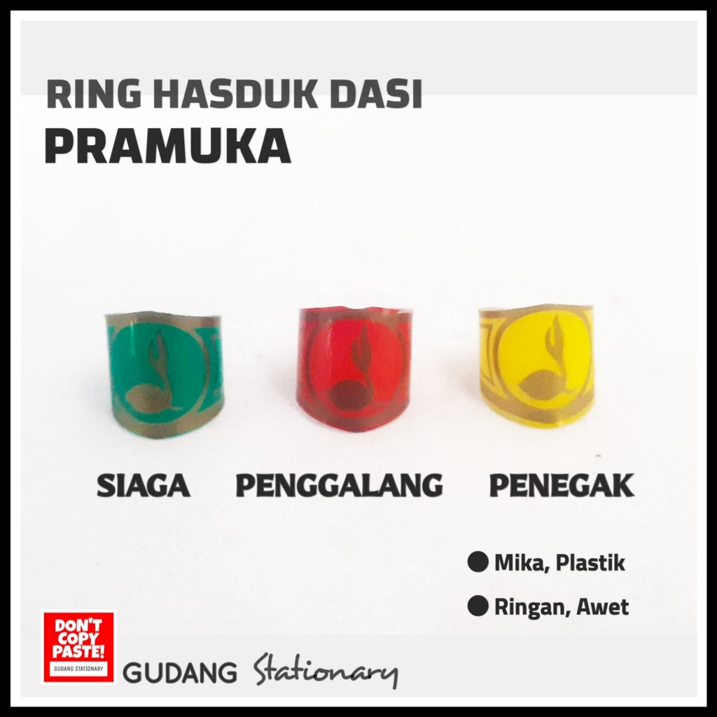 Ring Hasduk Plastik Pramuka [ 1 pcs ]