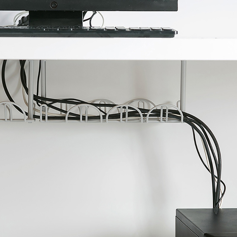 Storage Basket Hanging Under Desk / Storage Shelf Plug Holder Power Cable Organizer / Home Office Container