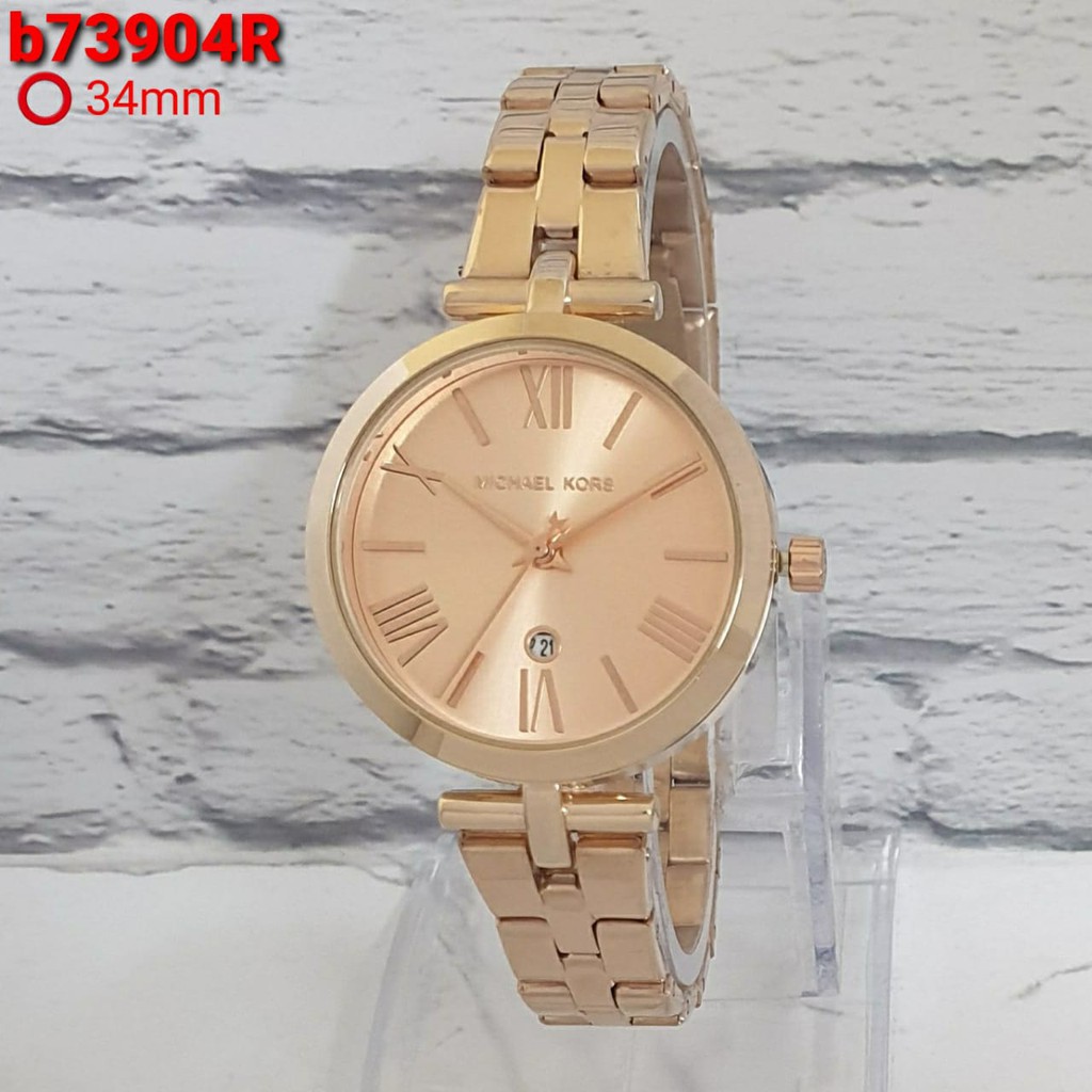 Grosiran Jam Tangan Wanita M390K SV Analog Tali Rantai Tanggal Aktif Free Baterai (COD)