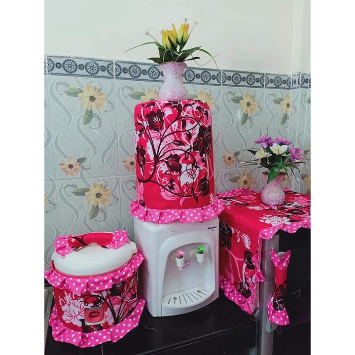 GKM (COVER GALON, KULKAS, MAGICOM) MOTIF BUNGA