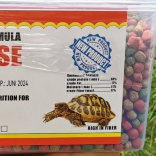 Meizu Tortoise Food 700gr Makanan Pakan Kura Kura Darat Torto Sulcata