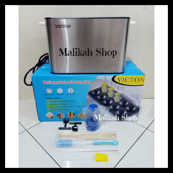 Mesin Alat Pembuat Sosis Telor Telur Gulung / Sostel Egg Roll / Listrik 10 Lubang
