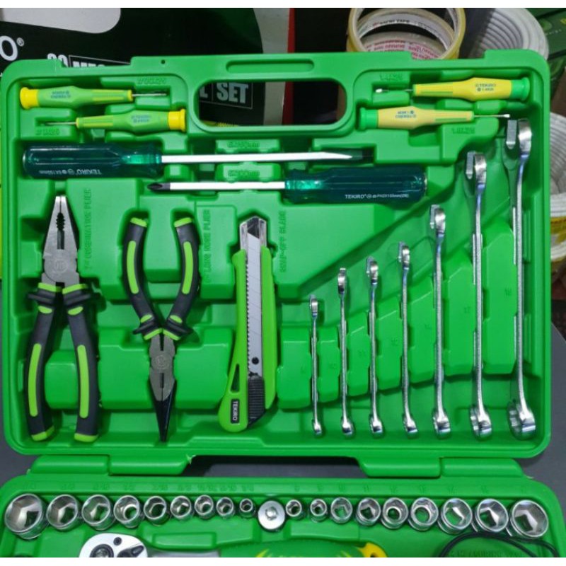 Kunci Set TEKIRO set 60 pcs / Tools Box Mechanical Enginering