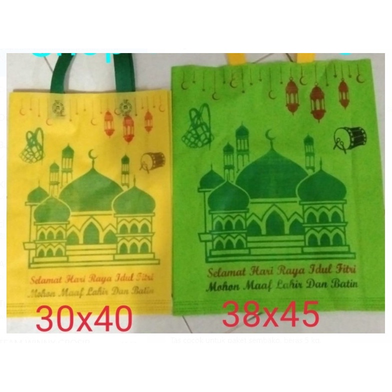 TAS LEBARAN / GODIE BAG UNTUK HAMPERS LEBARAN HARI RAYA IDUL FITRI ISI 12PCS