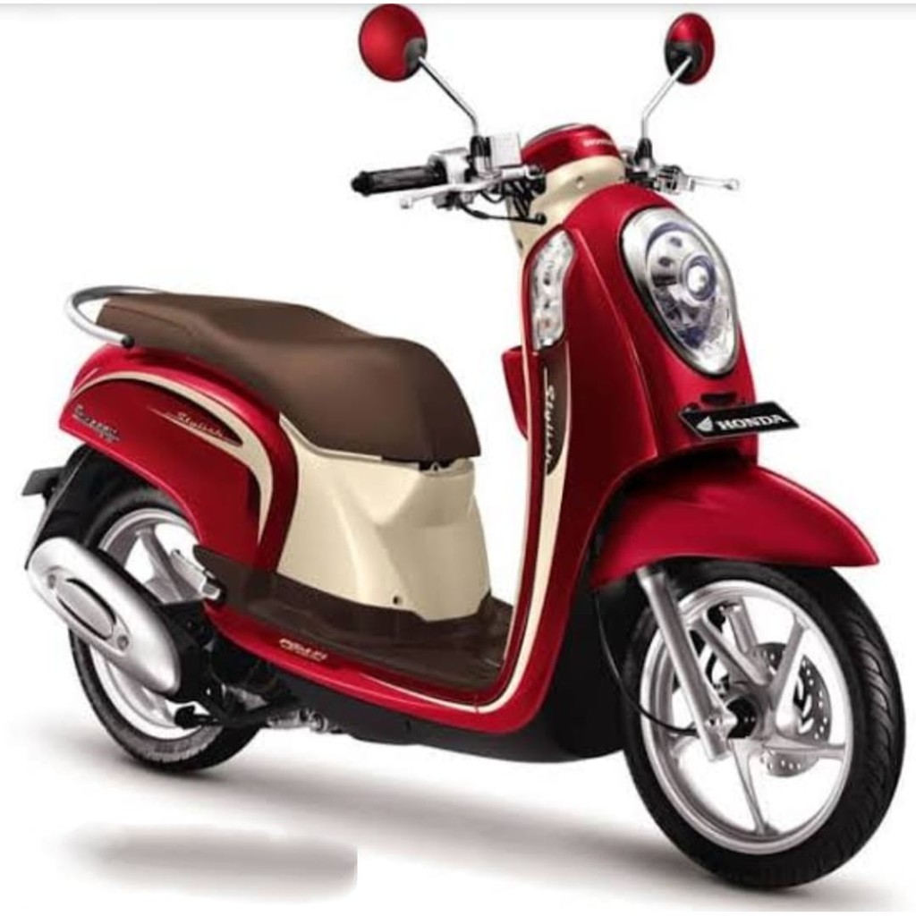 Bodi Honda Scoopy FI Warna Merah Marun Tahun 2015