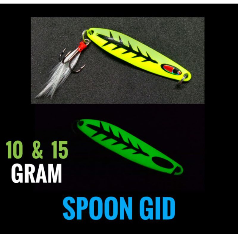 Spoon Umpan Casting Glow In the Dark Gt tuna koh momo