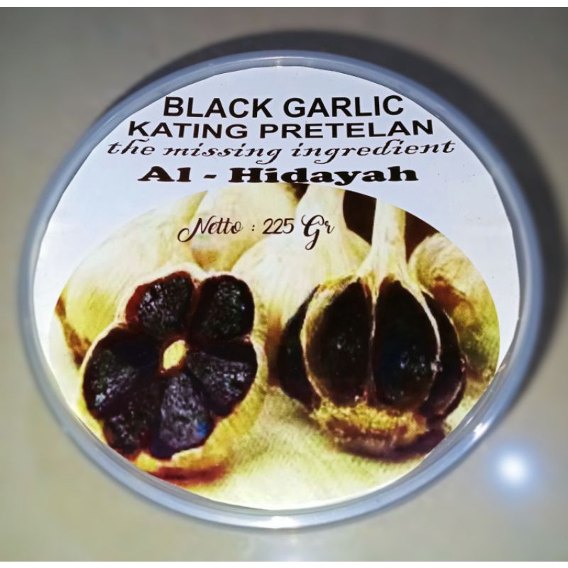 

BLACK GARLIC KATING PERETELAN MURAH 225gr/BAWANG PUTIH HITAM