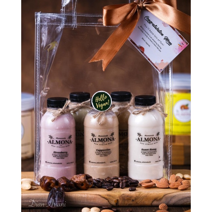 

Christmas - Hampers Almond Milk Spesial Natal Tahun Baru No Sugar Dairy Free
