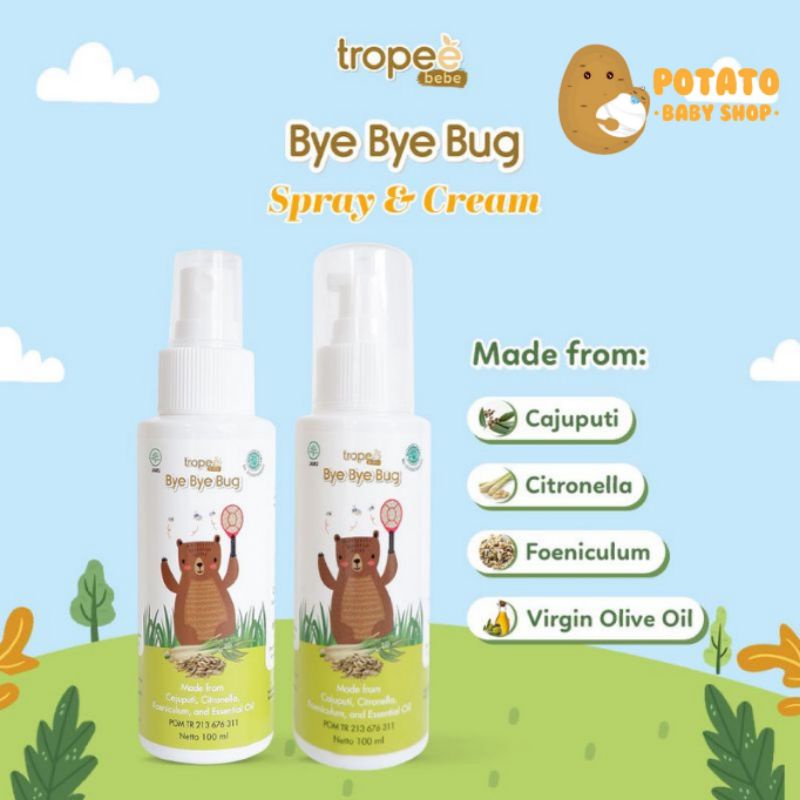 Tropee Bye Bye Bug Spray Liquid &amp; Cream 100 ml