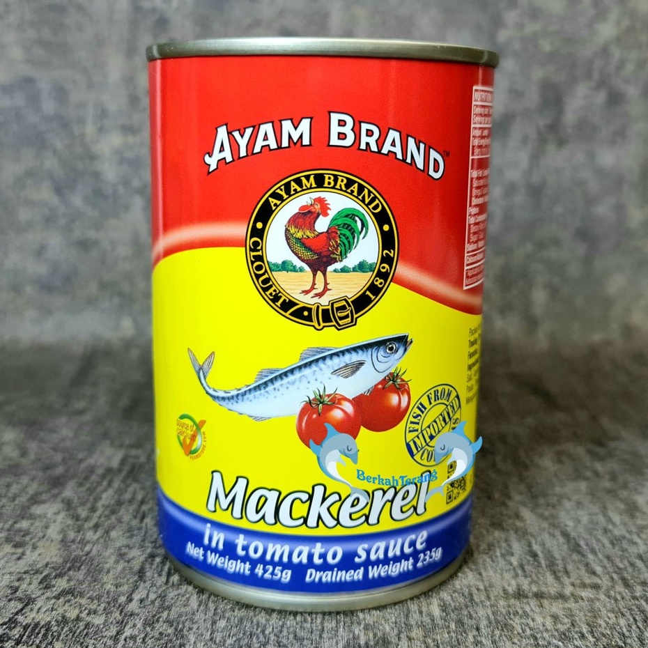 

Ayam Brand Mackerel In Tomato Sauce Bulat Besar Kaleng 425gr