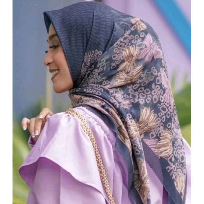 Preloved Buttonscarves Les Amities Indigo