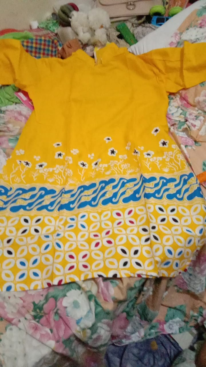 Batik Tunik Shibori Jumputan Terbaru Size S-3l / Hrb026 Yelbor