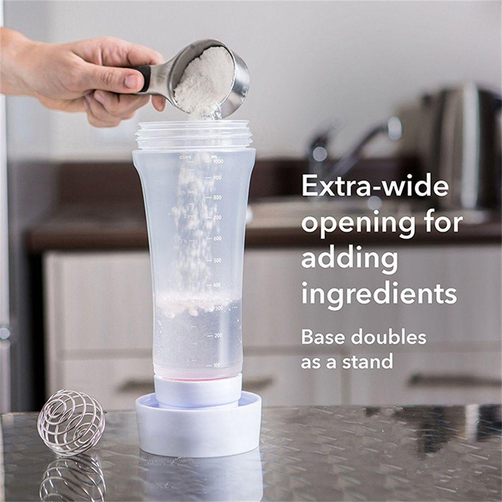 Top Batter Mixer Dispenser Perlengkapan Dapur Alat Dapur Pengaduk Adonan Mixing Push Type Multifungsi Batter Shaker Bottle