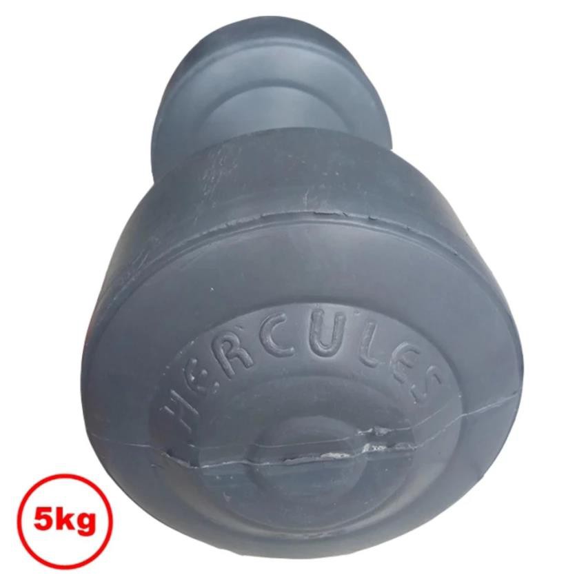 Barbel Dumbel Plastik Hercules 5 KG Abu-Abu - 1pcs