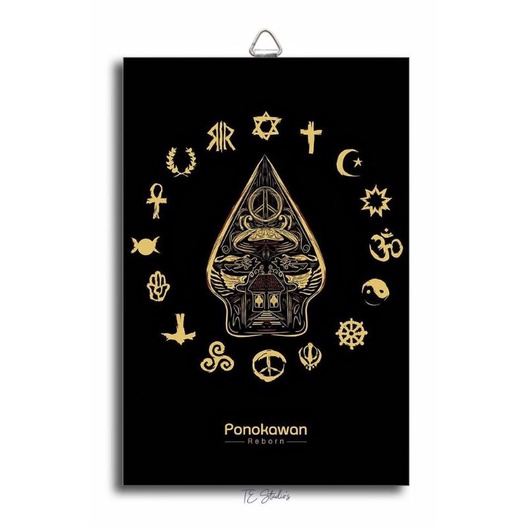 poster/hiasan dinding pluralisme cocok untuk ruang tamu murah meriah