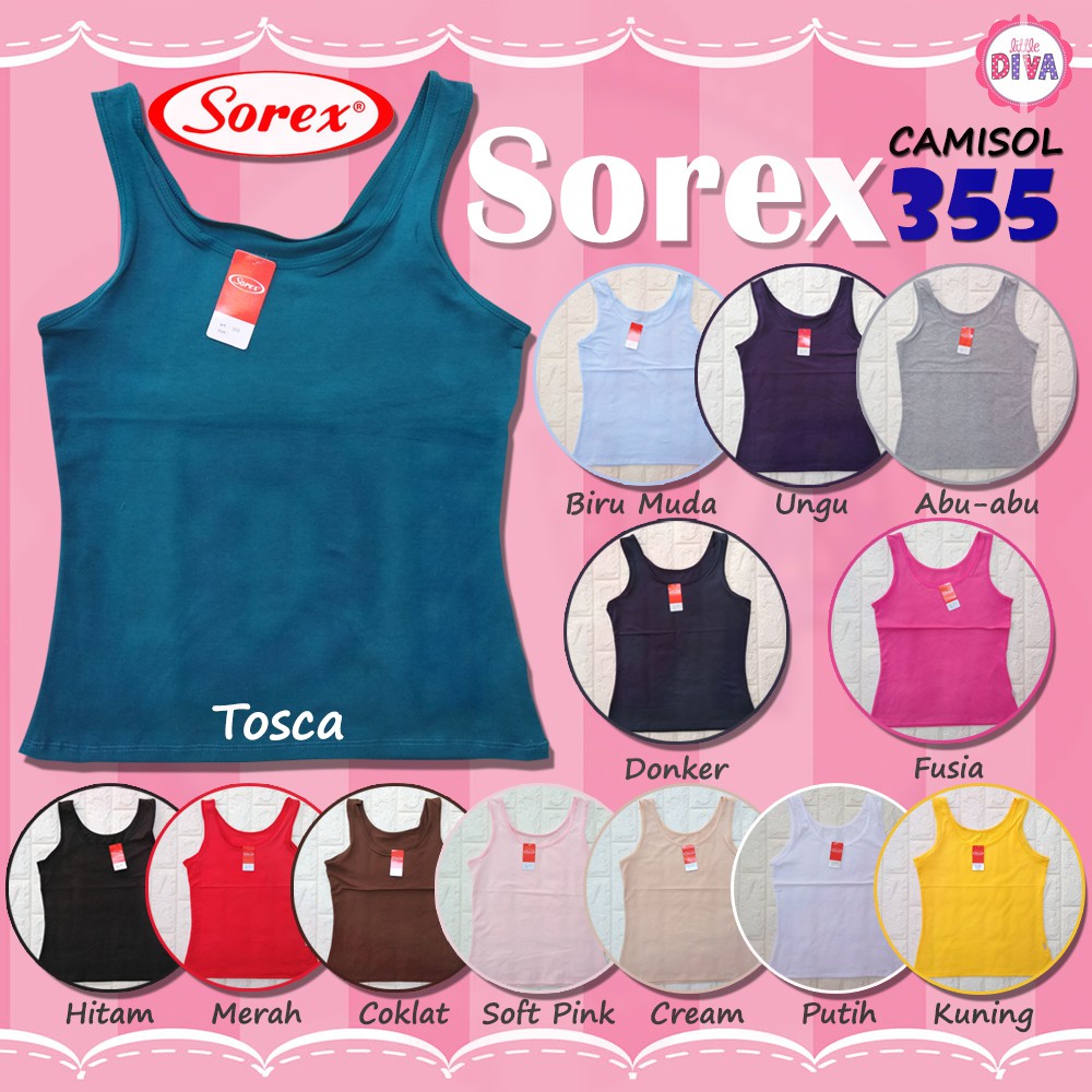 KAOS DALAM TANKTOP SOREX 355  Wanita TANK TOP Singlet- ALL SIZE dalaman girl cewe katun