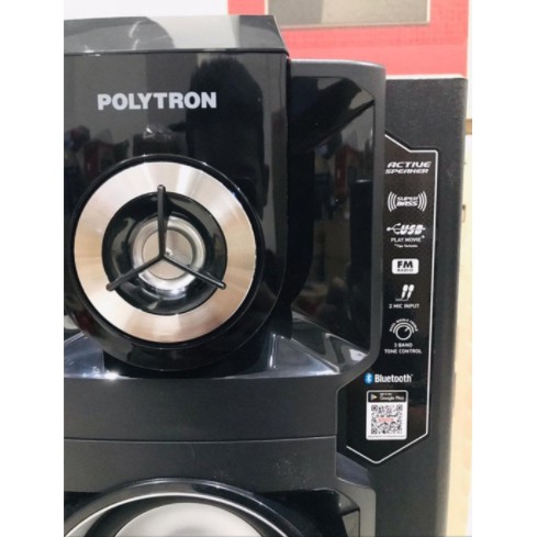 Polytron Speaker Aktif Bluetooth USB Mic PAS 8E22 Active Speaker