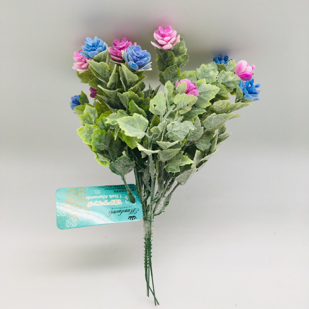 Tokyo1 bunga plastik 1 stalk allamanda biru (404352)-3