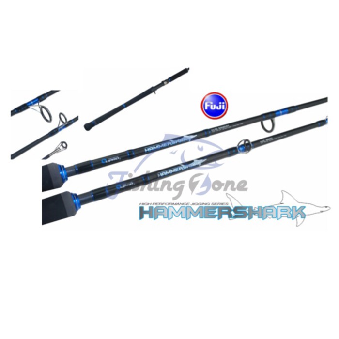 Eupro Hammer Shark Rod Spinning HJS / Overhead HJC 562/165cm - Joran Jig Terbaik Cincin Fuji Jigging