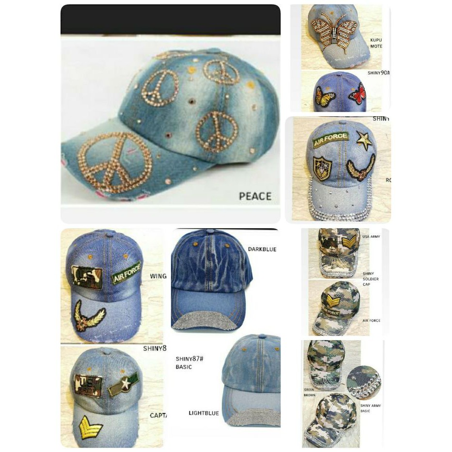 Promo topi korea/topi fashion/topi blink blink/topi hiphop/topi syahrini Diskon