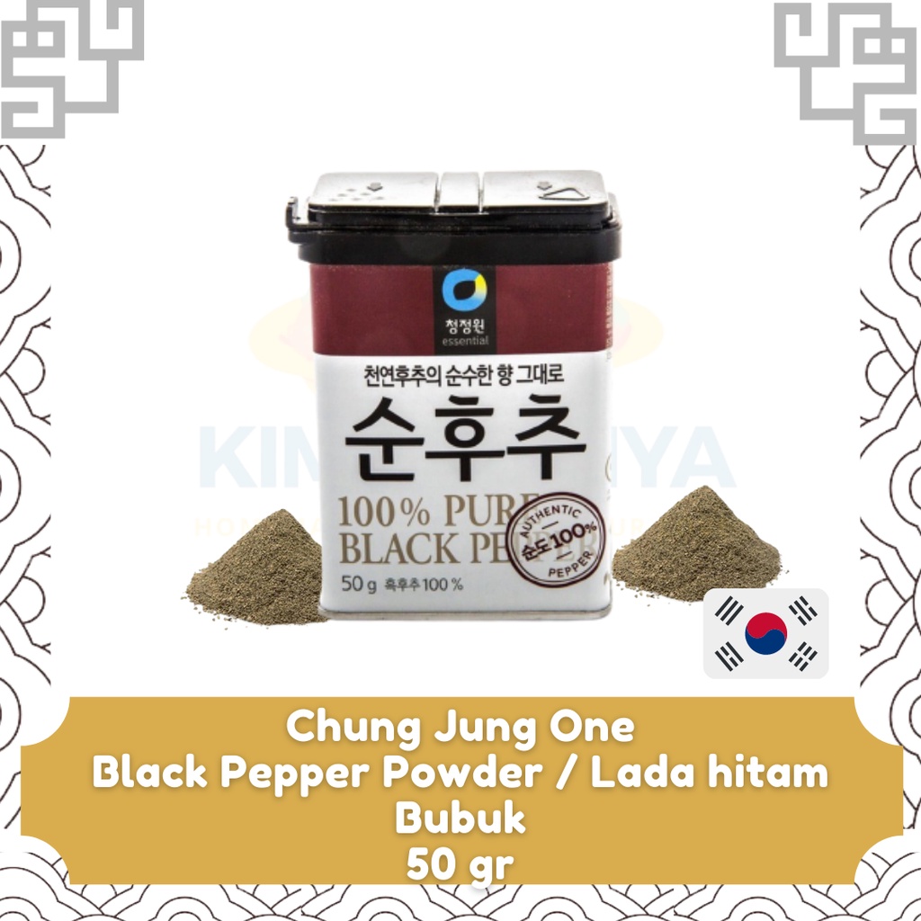 

Black Pepper Powder / Bubuk Lada Hitam Korea Chung Jung One 50 gr