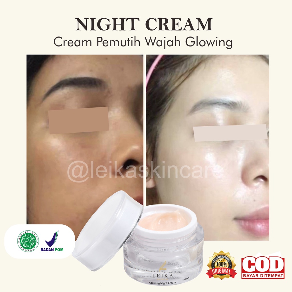 Cream Pemutih Wajah Glowing BPOM Krim Pemutih Kulit Wajah Permanen Halal MUI Perawatan Kecantikan Kr