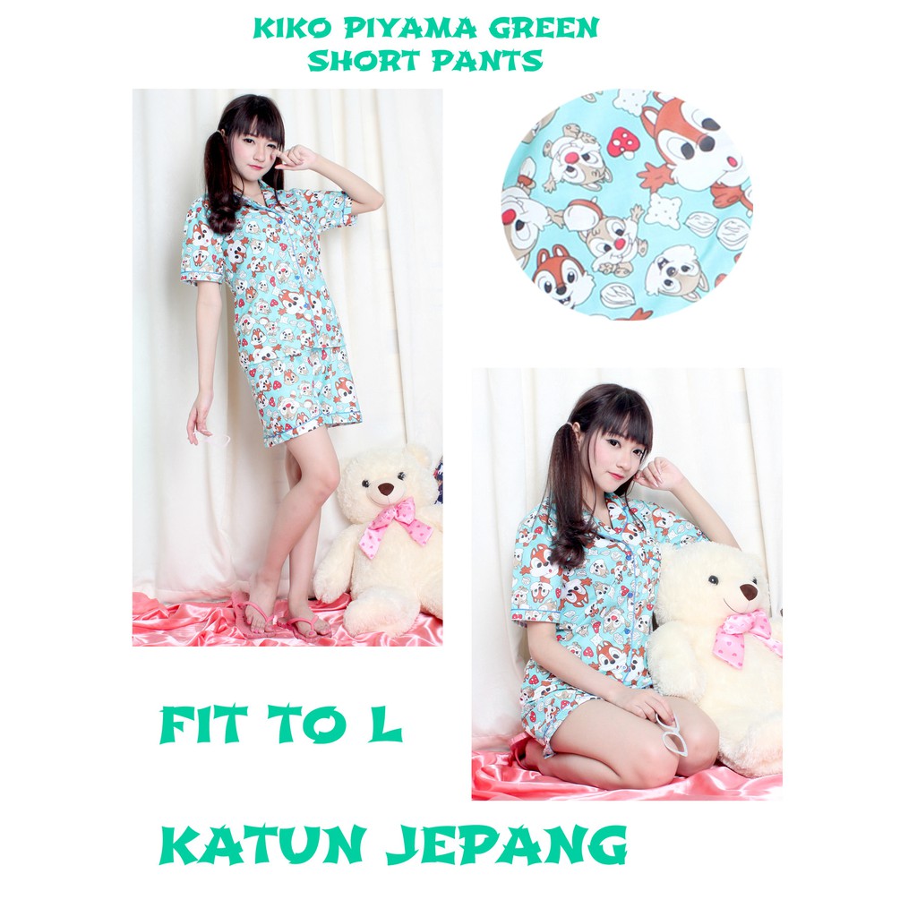 KIKO PIYAMA PENDEK - GROSIR BAJU TIDUR WANITA DEWASA - PIYAMA WANITA