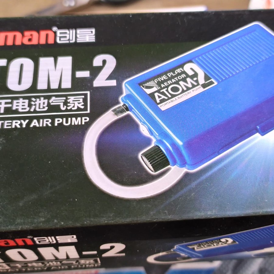 ATMAN ATOM 2 AERATOR AIRPUMP 1 LUBANG TENAGA BATERAI