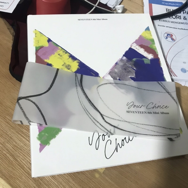 ALBUM & PEMBATAS ONLY YOUR CHOICE ONE SIDE VER ( seventeen svt jun dino the8 minghao hao hoshi versi