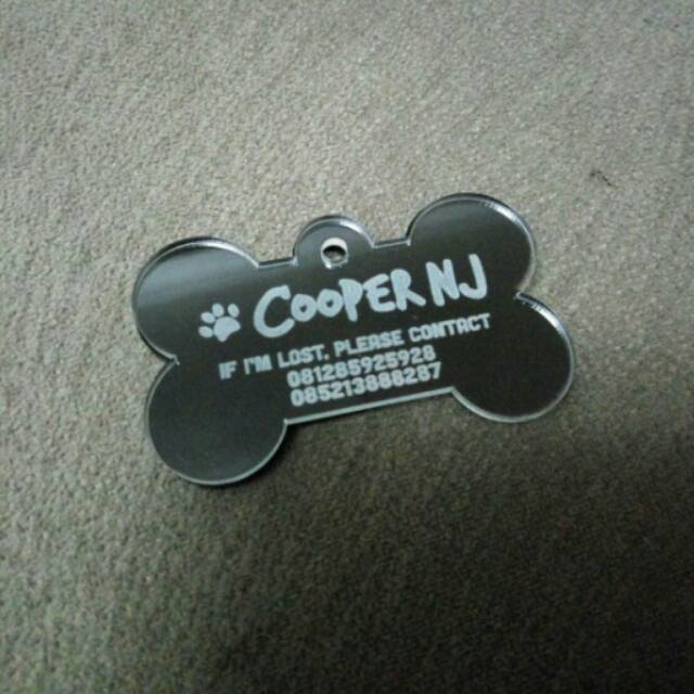 Custom Bone Dog Tag